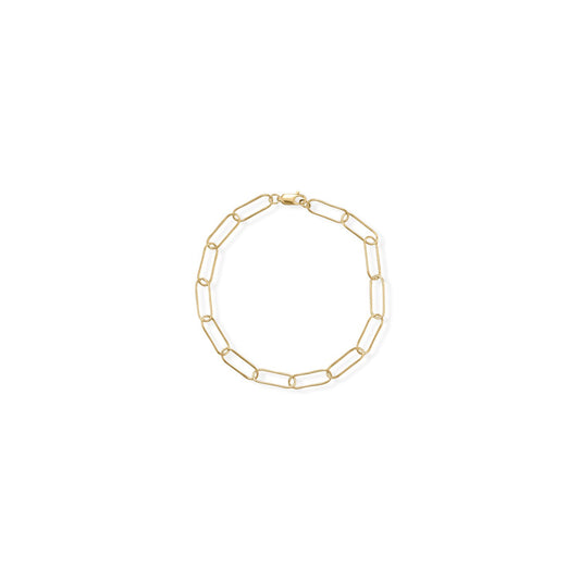 8" 14/20 Gold Filled Paperclip Bracelet