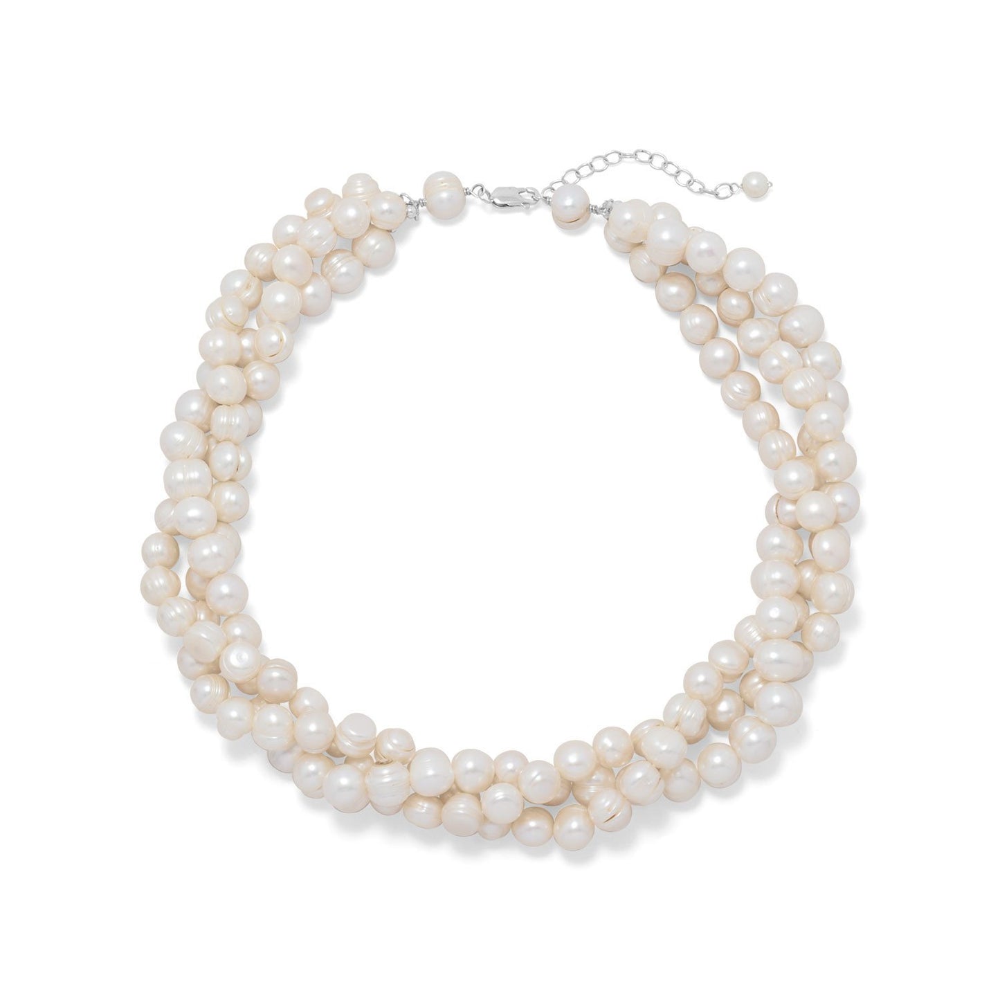 18"+2" Multistrand Cultured Freshwater Pearl Necklace