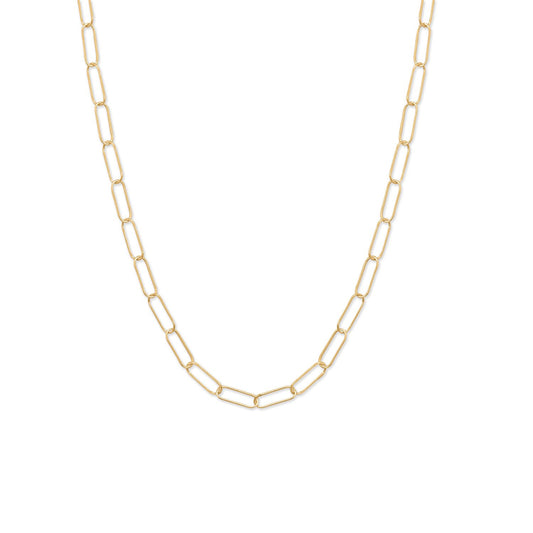 18" 14/20 Gold Filled Paperclip Necklace