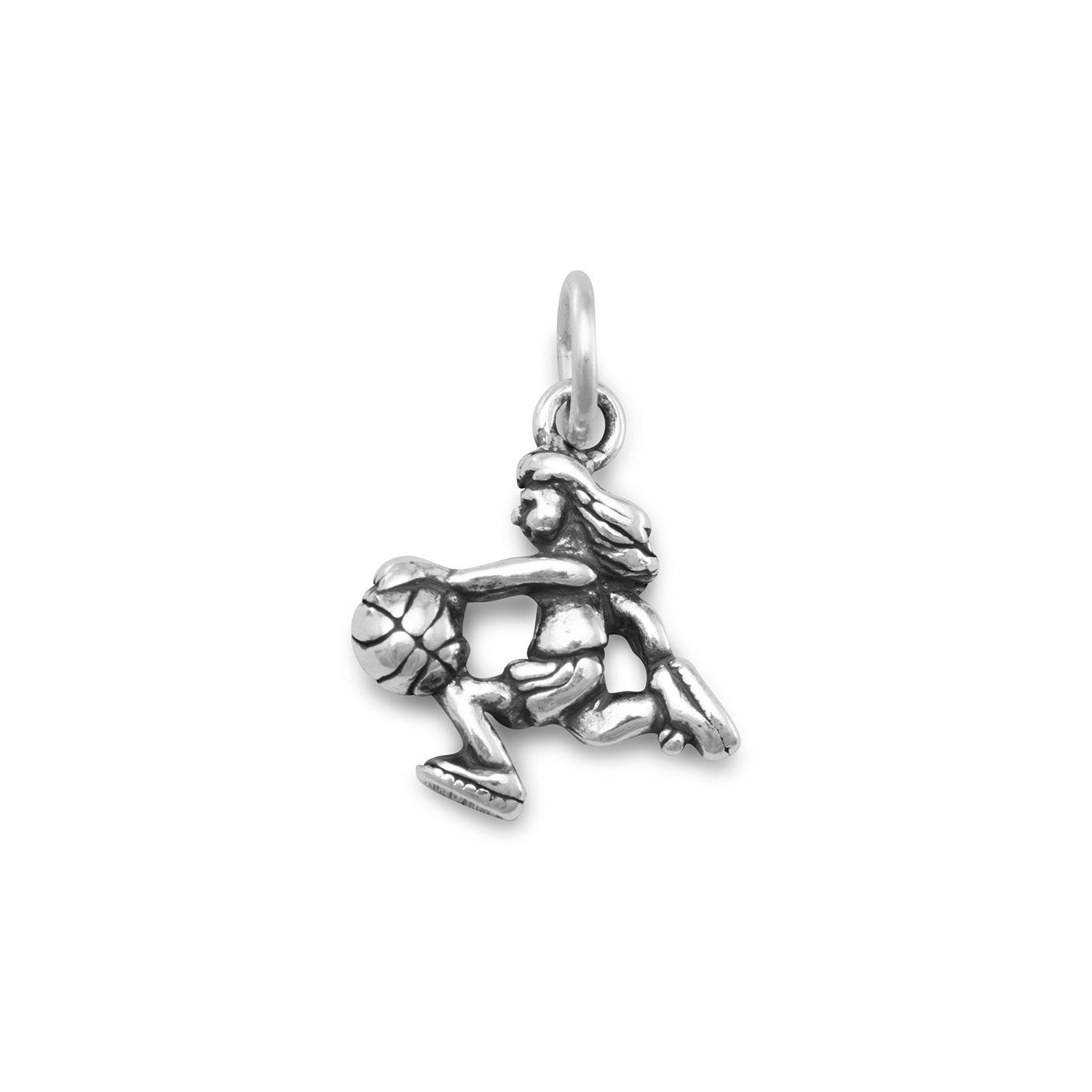 Girl Basketball Player Charm