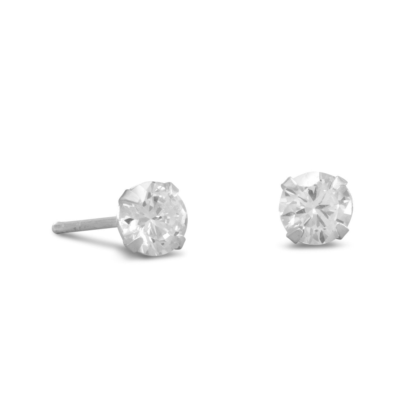 5mm CZ Stud Earrings