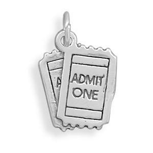 ADMIT ONE Movie Tickets Charm