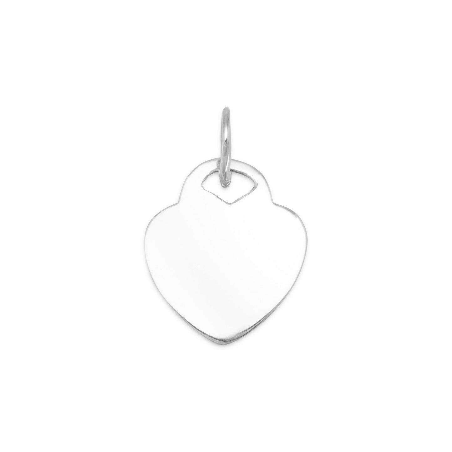 Engravable Heart Tag Pendant