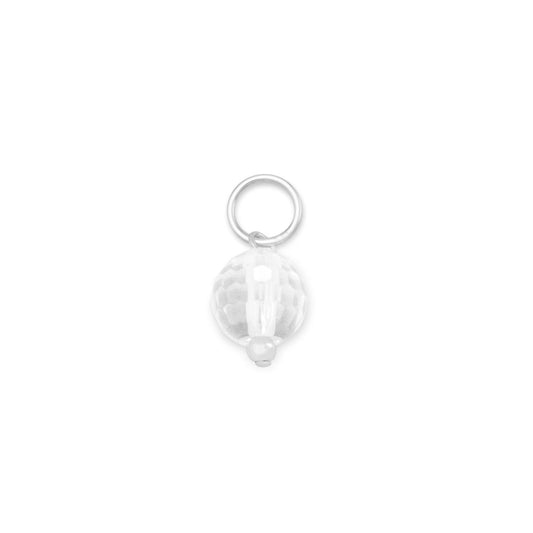 Clear Quartz Charm - April Birthstone