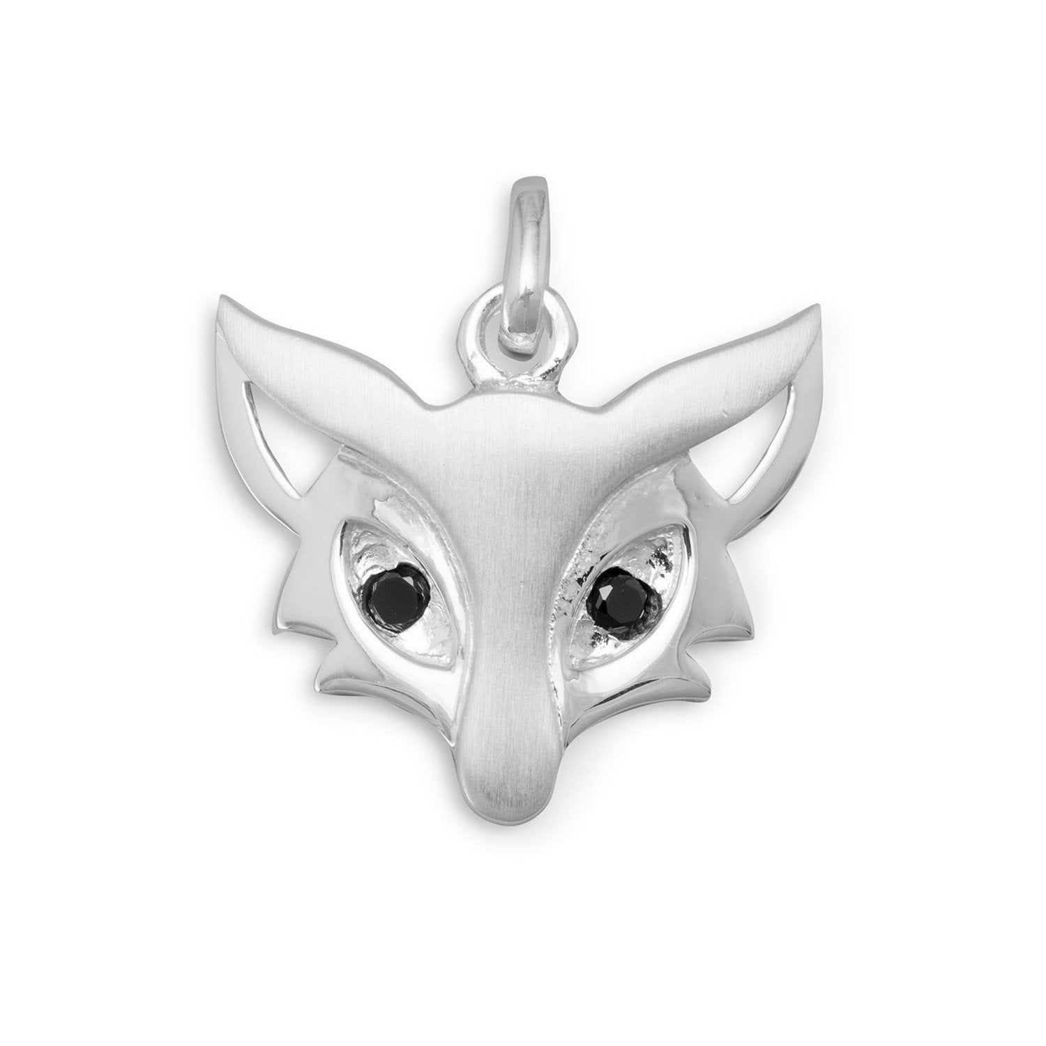 Cute Satin Finish Fox Pendant