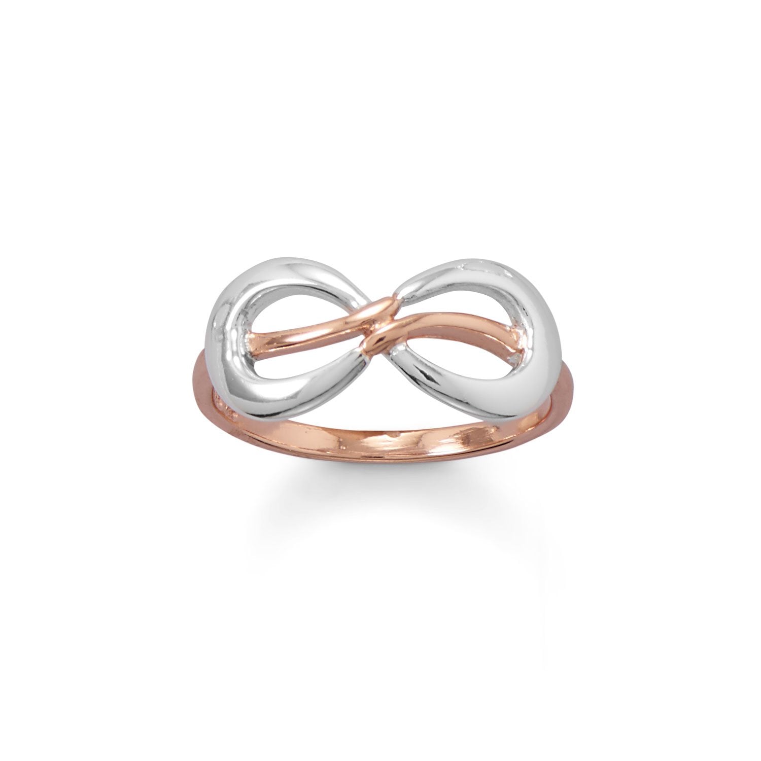 Two Tone Infinity Ring