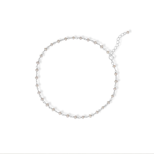 Very Pearl! 9.5" + 1" Pearl Bead Anklet