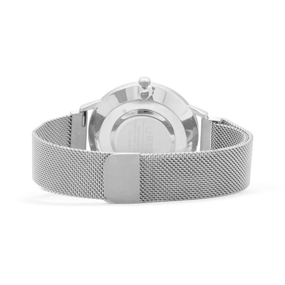 Silver Men's Mesh Magnetic Fashion Watch