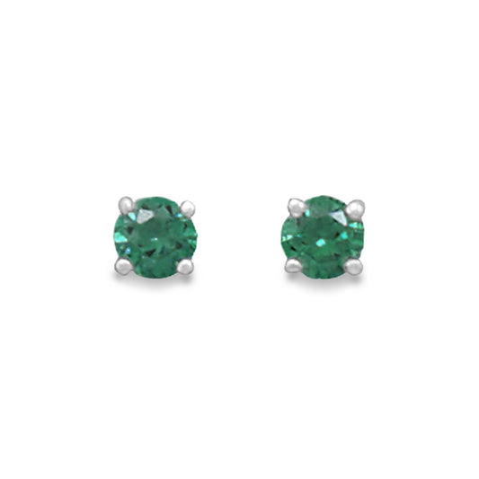 May Birthstone Stud Earrings